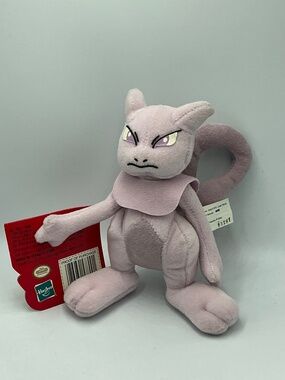 Vintage Pokémon Mewtwo Plush Hasbro Nintendo Stuffed Toy Original Tags 1999